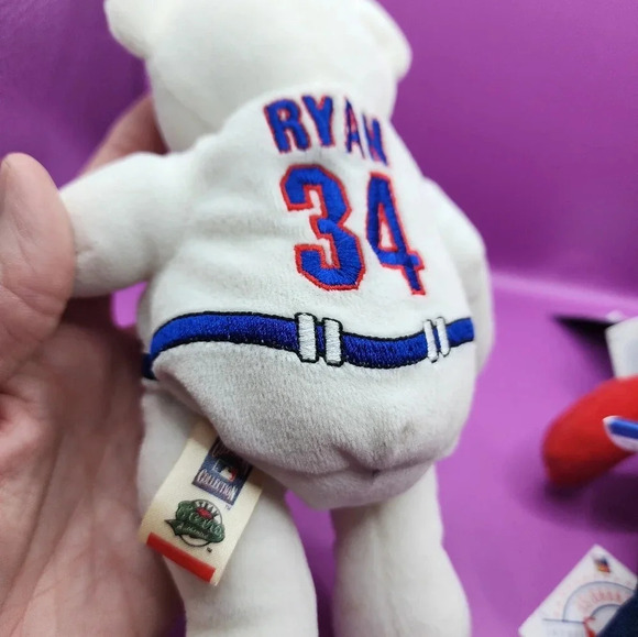 MLB Texas Rangers Bears Lot 34 Nolan Ryan Mini Foam Topper - Picture 9 of 10